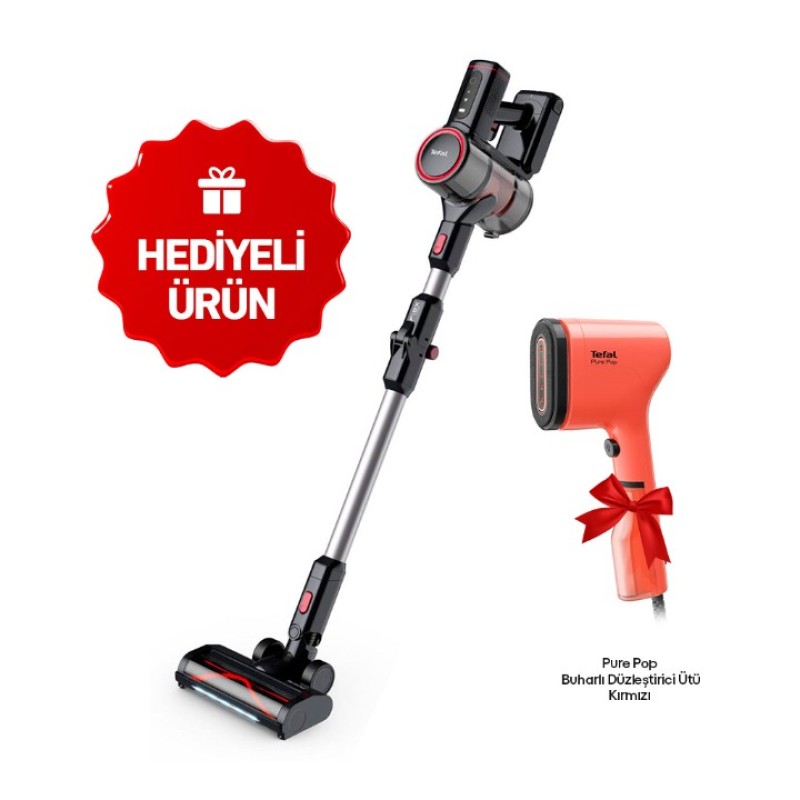 Elden Taksitle TEFAL X FORCE FLEX 8.60 MAX AQUA ŞARJLI DİKEY SÜPÜRGE TY6T90TR