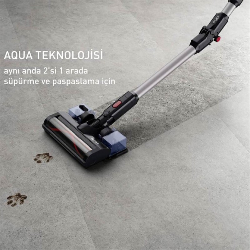 Elden Taksitle TEFAL X FORCE FLEX 8.60 MAX AQUA ŞARJLI DİKEY SÜPÜRGE TY6T90TR