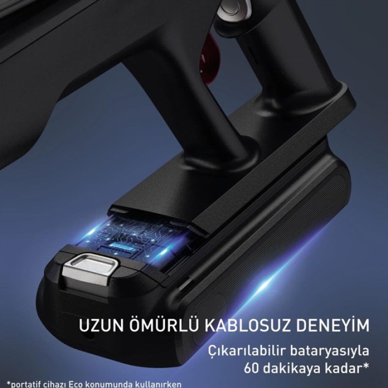 TEFAL X FORCE FLEX 13 60 ALLERGY AQUA AEROSPIN ŞARJLI DİK SÜPÜRGE TY9AC