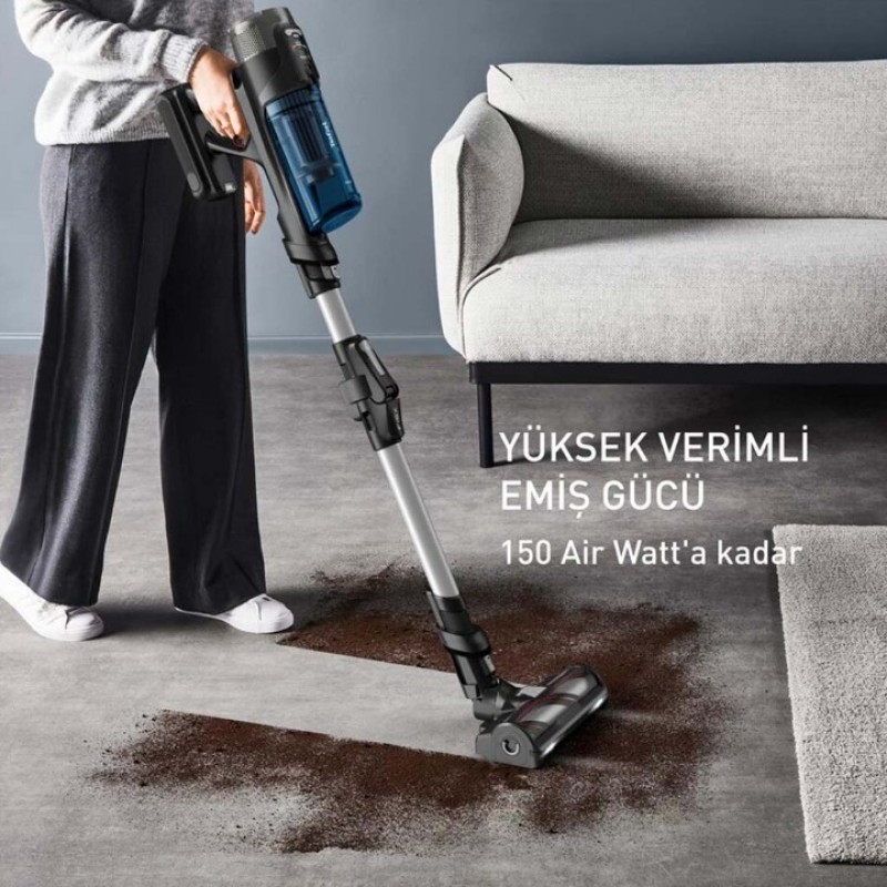 TEFAL X FORCE FLEX 13 60 ALLERGY AQUA AEROSPIN ŞARJLI DİK SÜPÜRGE TY9AC