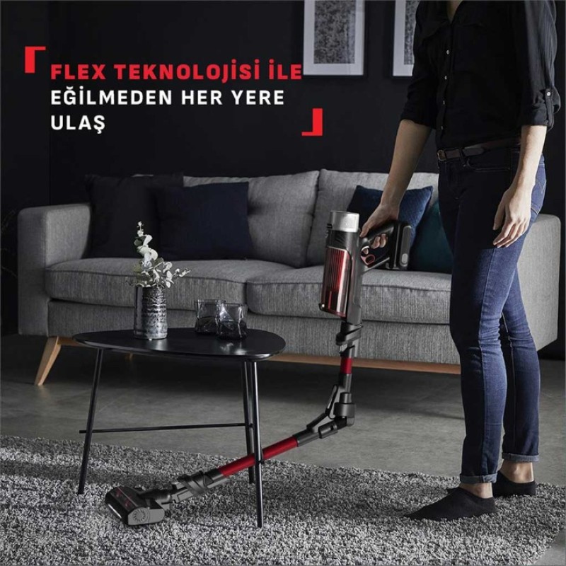 Elden Taksitle TEFAL 9.60 X-FORCE FLEX PARQUET COMPLETE ŞARJLI DİK SÜPÜRGE