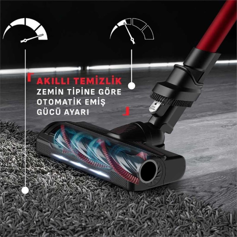 Elden Taksitle TEFAL 9.60 X-FORCE FLEX PARQUET COMPLETE ŞARJLI DİK SÜPÜRGE