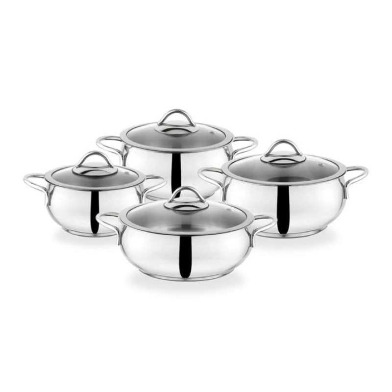 Elden Taksitle SCHAFER COOKHAUS 8 PARÇA ÇELİK TENCERE SETİ