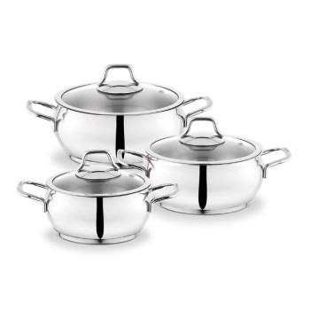 SCHAFER COOKHAUS 6 PARÇA ÇELİK TENCERE SETİ