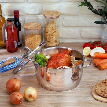 SCHAFER HELD ÇELİK DERİN TENCERE 24 CM