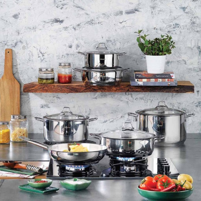 Elden Taksitle SCHAFER HELD ÇELİK BASIK TENCERE 24 CM