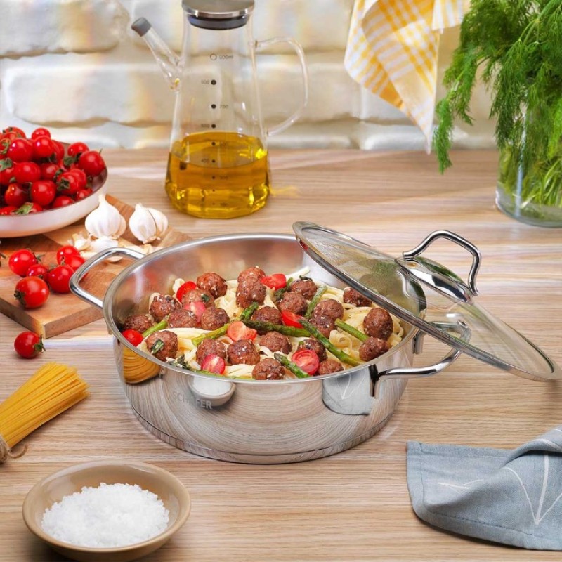 Elden Taksitle SCHAFER HELD ÇELİK BASIK TENCERE 24 CM