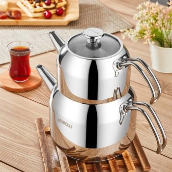 AMBOSS COOL ORTA BOY ÇELİK ÇAYDANLIK