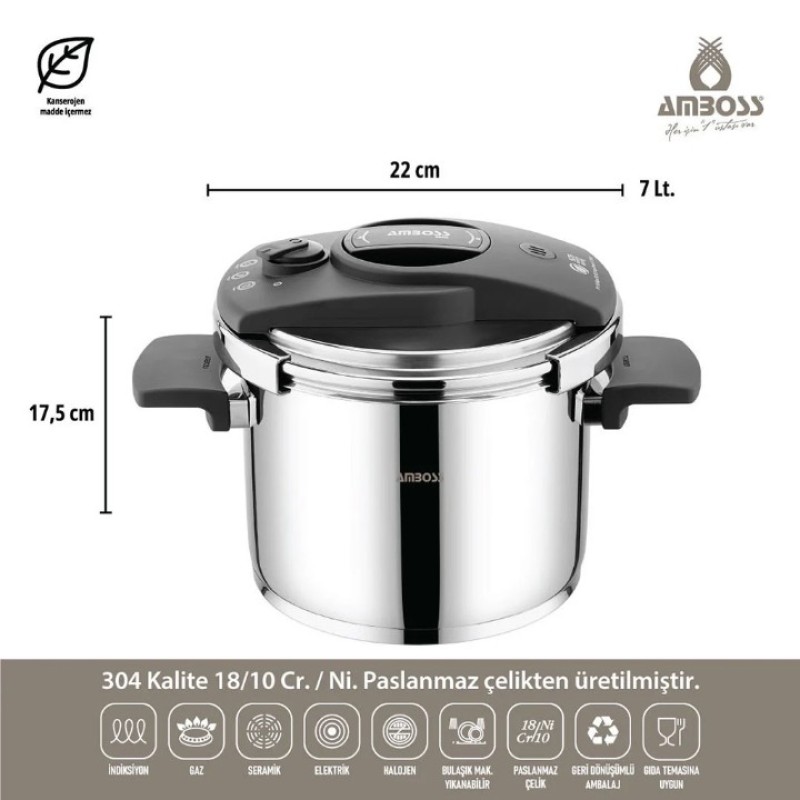 Elden Taksitle AMBOSS ENIO 18 PARÇA ÇELİK ÇEYİZ SETİ