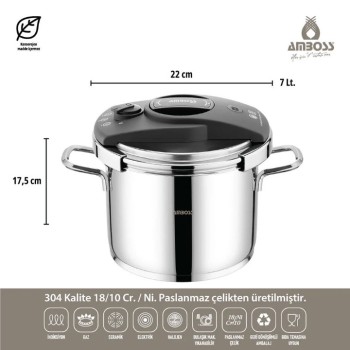 AMBOSS DIAMOND 18 PARÇA ÇELİK ÇEYİZ SETİ