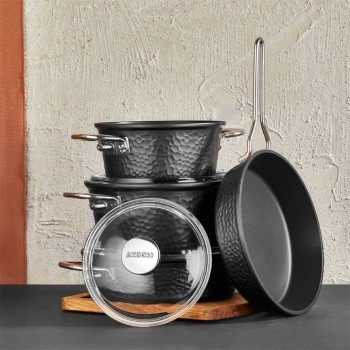 AMBOSS CRUZ 7 PARCA DÖKÜM TENCERE SETİ CRZ 0724