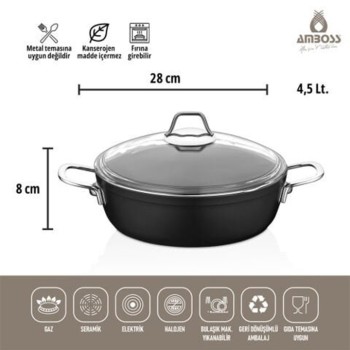 AMBOSS DARK BASIK TENCERE 28 CM