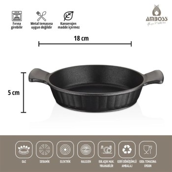 AMBOSS DAISY 3 PARÇA DÖKÜM OMLET SETİ