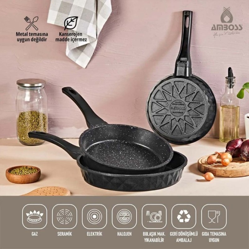 AMBOSS ONIX 3 LÜ TAVA SETİ
