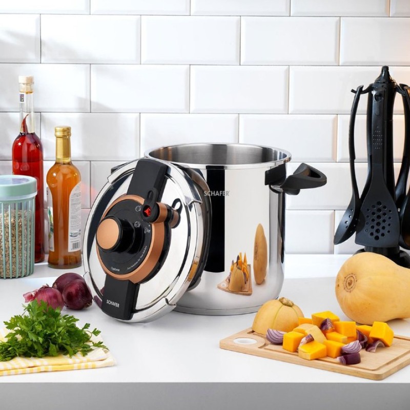 SCHAFER OPTIMA 11 L DÜDÜKLÜ TENCERE SIY02