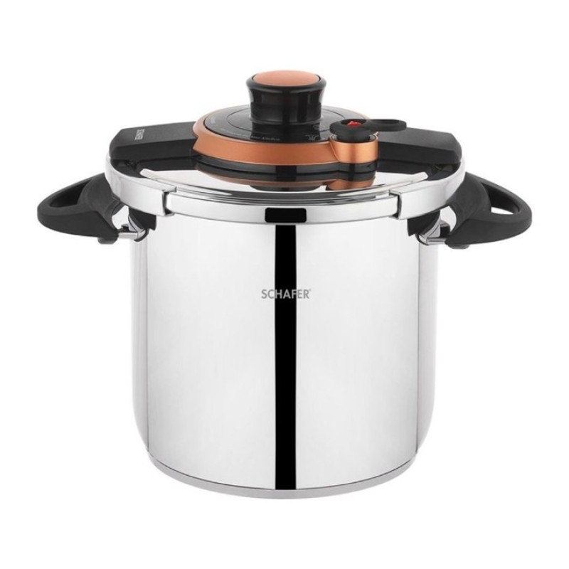 SCHAFER OPTIMA DÜDÜKLÜ TENCERE 9 L SIY01