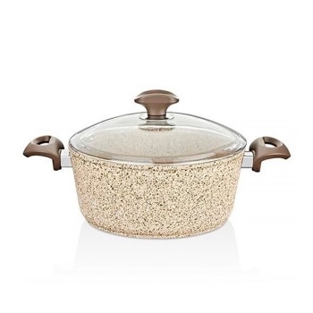 FALEZ CREAMY GRANITEC DERİN TENCERE 24 CM