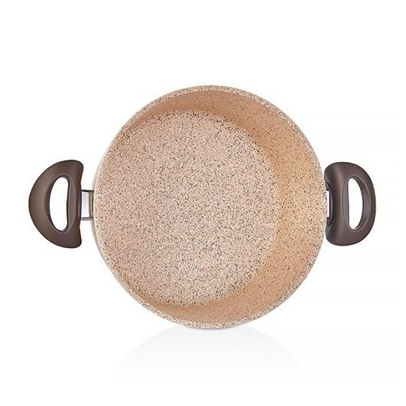 FALEZ CREAMY GRANITEC DERİN TENCERE 24 CM