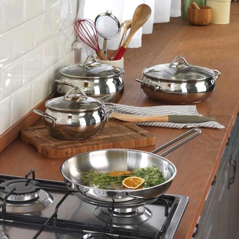 KORKMAZ TOMBİK JUNIOR 6 PARÇA TENCERE SETİ A1801