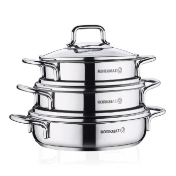 KORKMAZ PERLA 6 PARÇA OMLET SETİ A1675