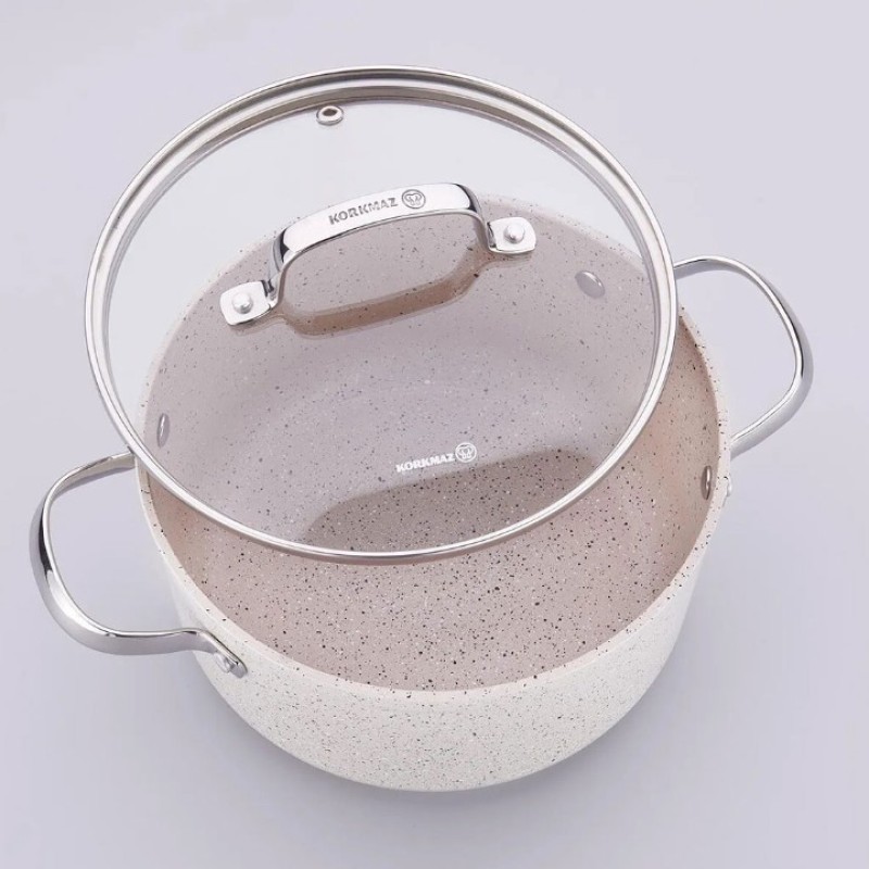 Elden Taksitle KORKMAZ GRANITA 7 PARÇA TENCERE SETİ A1272