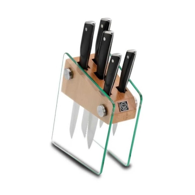 KORKMAZ VETRA CAM STANDLI BIÇAK SETİ A685 