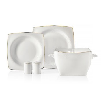 KORKMAZ BONE SELECTION 60 PARÇA KARE YEMEK TAKIMI A8433