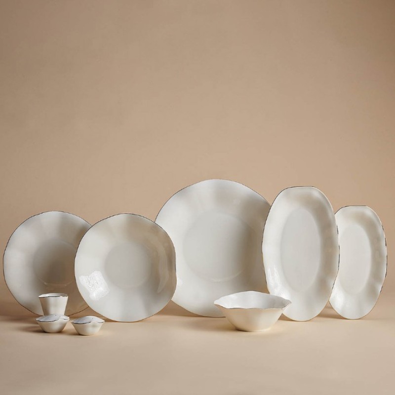 Elden Taksitle KORKMAZ ROSA GOLD 30 PARÇA YEMEK TAKIMI A9801