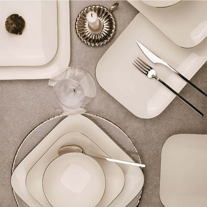 Elden Taksitle KÜTAHYA BONE MINAS 51 PARÇA YEMEK TAKIMI PLATİN FİLELİ BNMNS51YT220