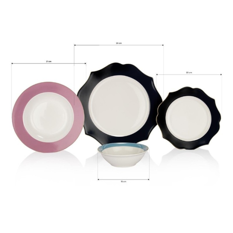 Elden Taksitle SCHAFER TALYA 24 PARÇA YEMEK TAKIMI