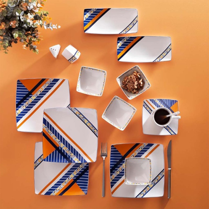 Elden Taksitle SCHAFER DAY 32 PARÇA KAHVALTI TAKIMI LACİVERT01