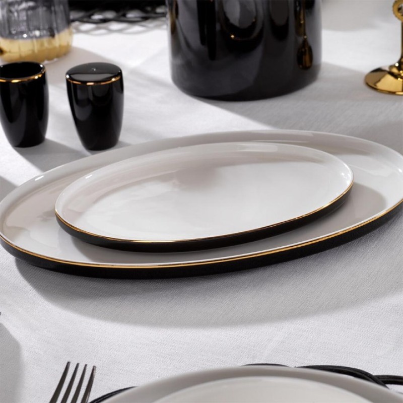 SCHAFER ADEL BLACK 56 PARÇA YEMEK TAKIMI