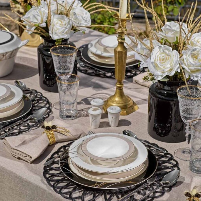 SCHAFER TILSIM CHARM 60 PARÇA YEMEK TAKIMI SIY01