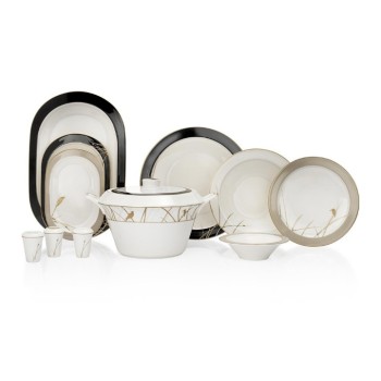 SCHAFER TILSIM CHARM 60 PARÇA YEMEK TAKIMI SIY01