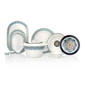 SCHAFER TILSIM SAPPHIRE 60 PARÇA YEMEK TAKIMI TUR01