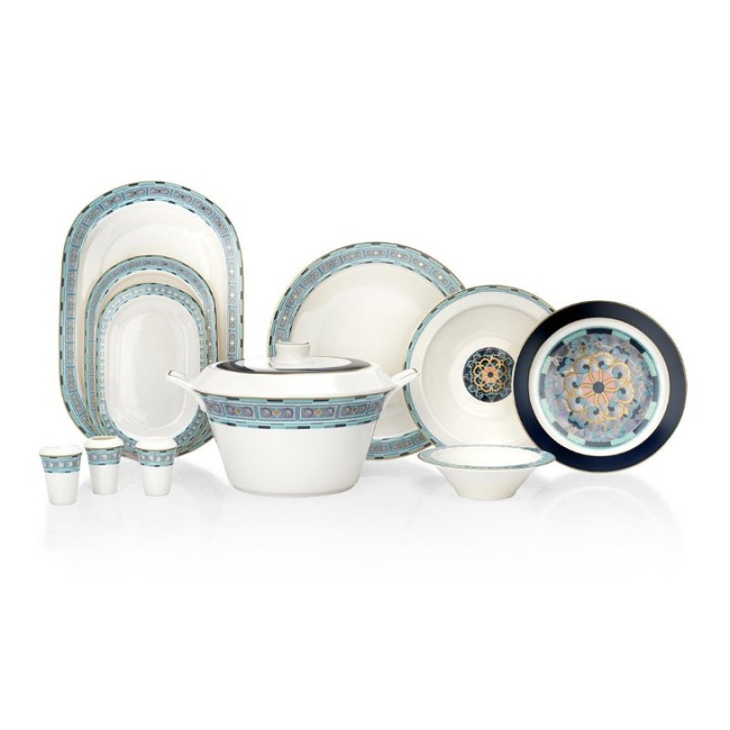 SCHAFER TILSIM SAPPHIRE 60 PARÇA YEMEK TAKIMI TUR01