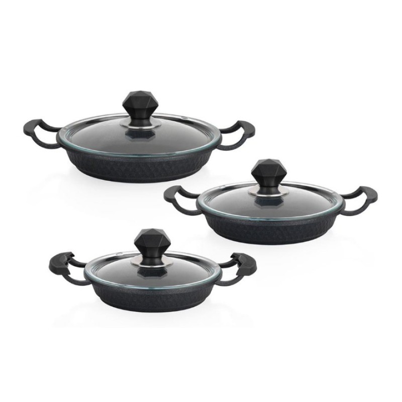 Elden Taksitle SCHAFER CRYTAL 6 PARÇA 3 LÜ DÖKÜM SAHAN SETİ