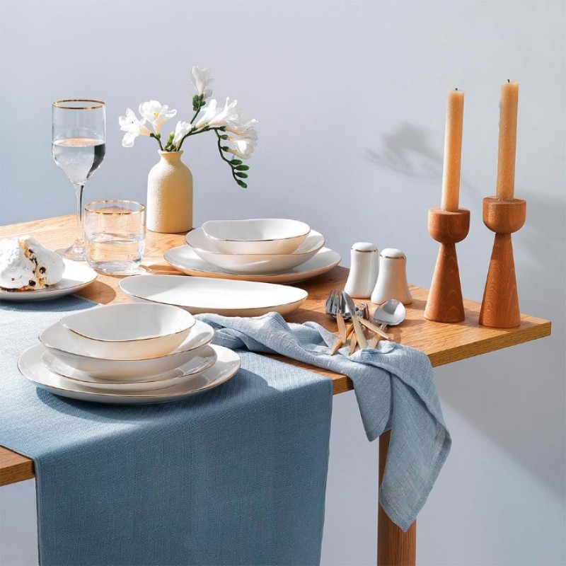 Elden Taksitle SCHAFER ELLA YEMEK TAKIMI 56 PARÇA - ALTIN