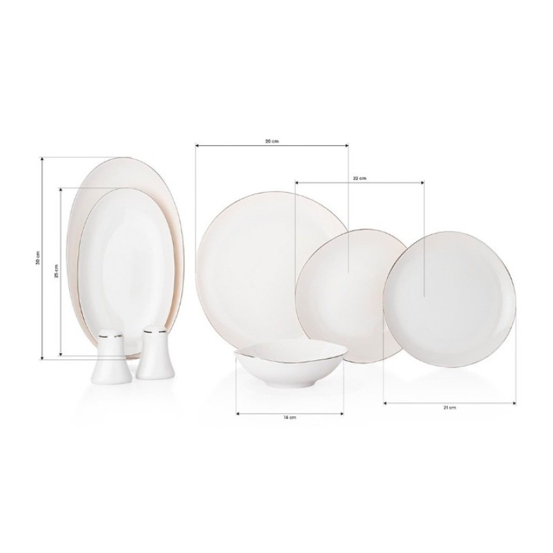 Elden Taksitle SCHAFER ELLA YEMEK TAKIMI 56 PARÇA - PLATIN