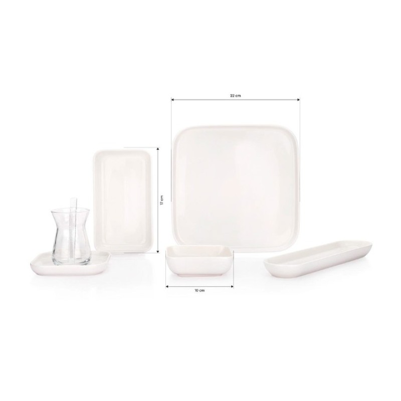 Elden Taksitle SCHAFER LUCA KAHVALTI TAKIMI 32 PARÇA KREM