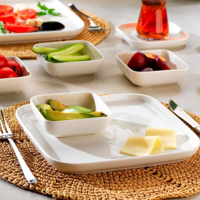 Elden Taksitle SCHAFER LUCA KAHVALTI TAKIMI 32 PARÇA KREM