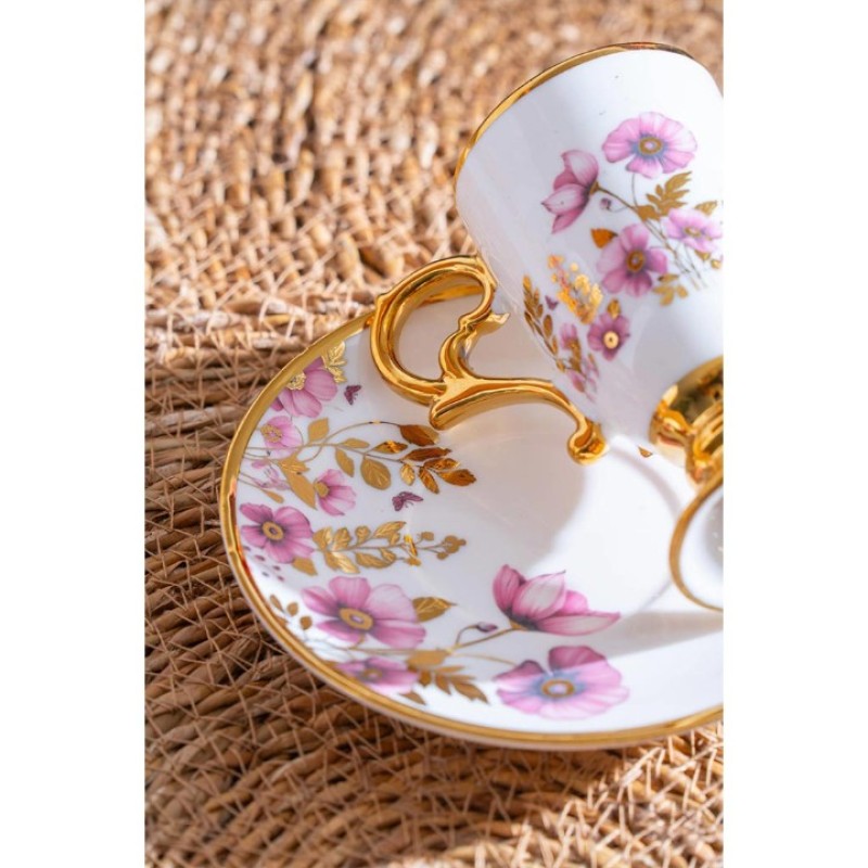 Elden Taksitle ACAR HOME PARLIN 6 LI KAHVE FİNCAN TAKIMI KAI-07518 8