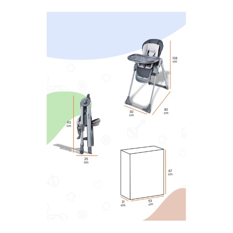 BABY CARE FLEX 511 MAMA SANDALYESİ