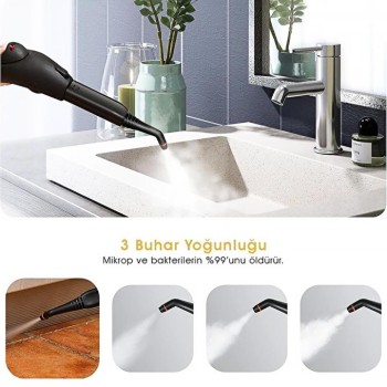 PIRANTECH ÇOK FONKSİYONLU BUHARLI TEMİZLEYİCİ CB-107C