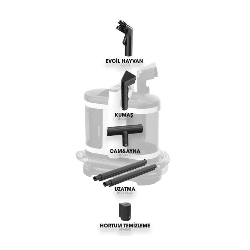 PIRANTECH KOLTUK HALI TEMİZLEME MAKİNESİ VC-22