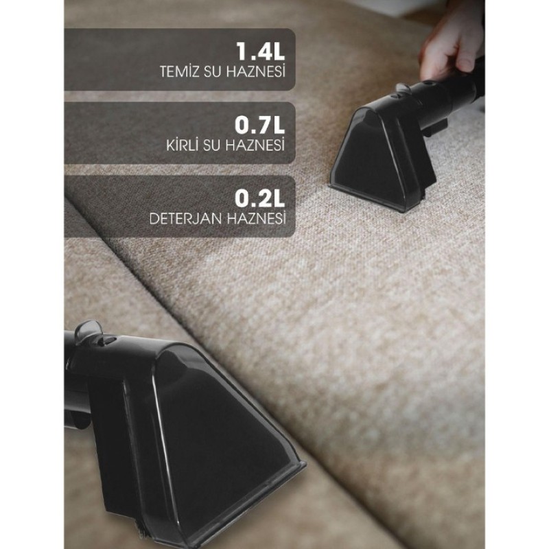 PIRANTECH KOLTUK HALI TEMİZLEME MAKİNESİ VC-22