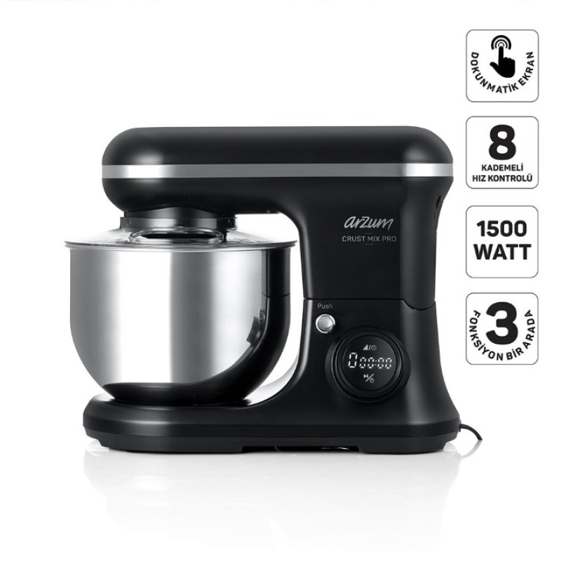 Elden Taksitle ARZUM CRUST MIX PRO STAND MİKSER AR 1186-01