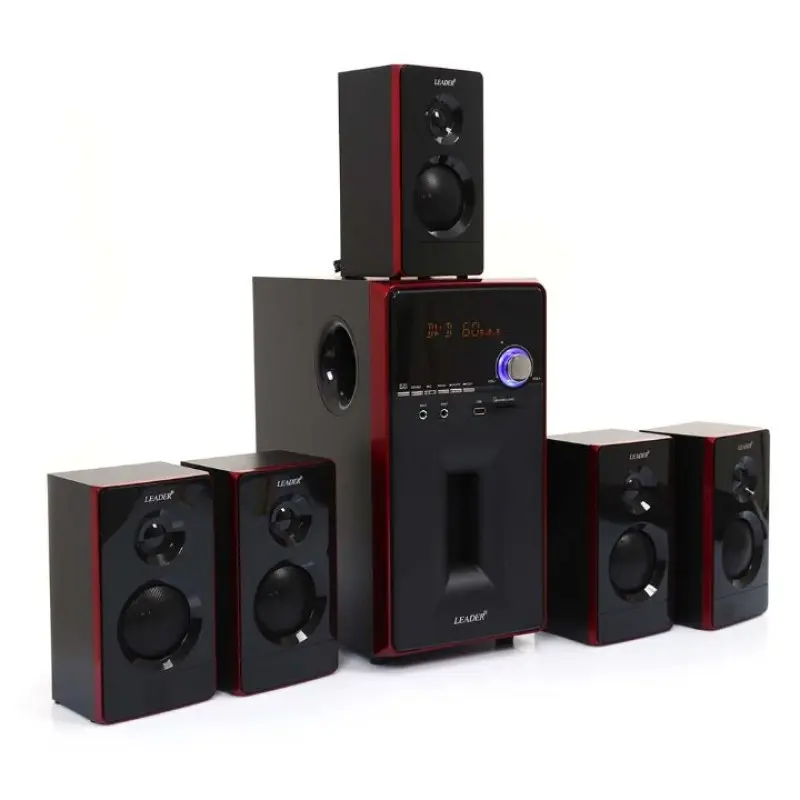 LEADER EV SİNEMA SES SİSTEMİ 5+1H-6806 - ELDEN TAKSİTLE