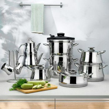 SCHAFER CALDRON 18 PARÇA ÇELİK ÇEYİZ SETİ