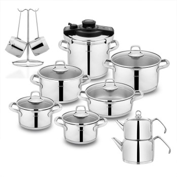 SCHAFER JEWEL 18 PARÇA ÇELİK ÇEYİZ SETİ